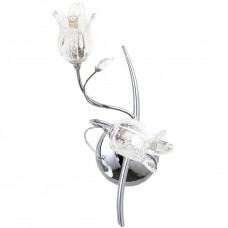 Απλίκα Τοίχου 2xG9 Μεταλλική Κρύσταλλα και Γυαλί 43221